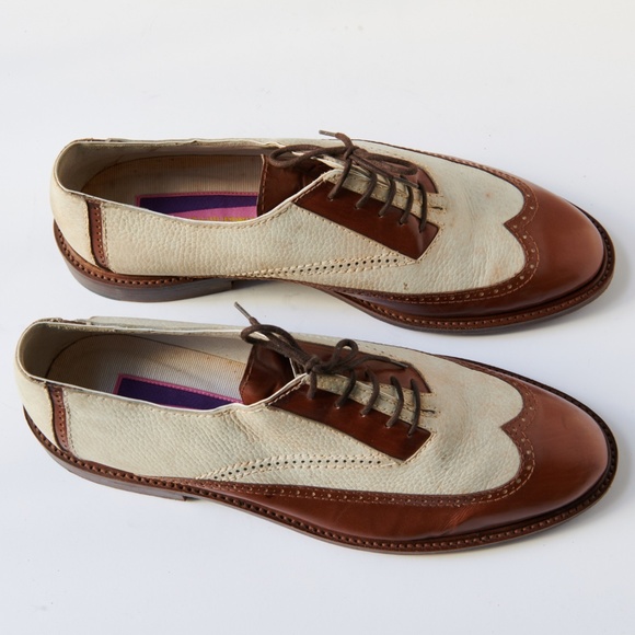 80s - SUSAN BENNIS - WARREN EDWARDS - Shoes - Men\'s - 10.5 - Br/W Leather main image 4